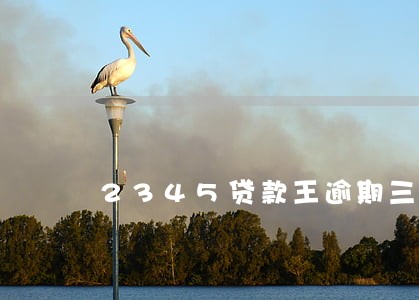 2345贷款王逾期三年