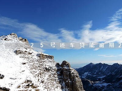 25号还车贷能逾期2天吗 25号还车贷能逾期2天吗