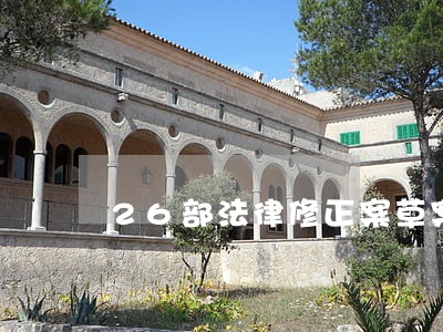 26部法律修正案草案被分解 26部法律修正案草案被分解