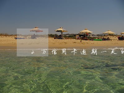 2万信用卡逾期一天的利益 2万信用卡逾期一天的利益