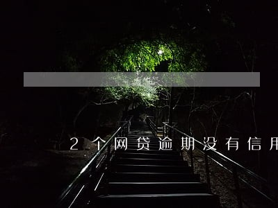 2个网贷逾期没有信用卡