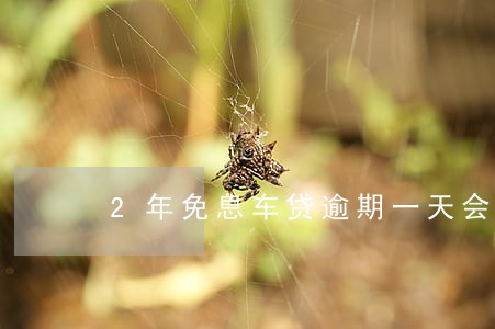 2年免息车贷逾期一天会怎样 2年免息车贷逾期一天会怎样