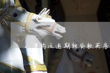 2年内没逾期能贷款买房子 2年内没逾期能贷款买房子