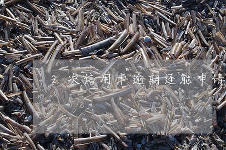 2次信用卡逾期还能申请信用卡吗 2次信用卡逾期还能申请信用卡吗