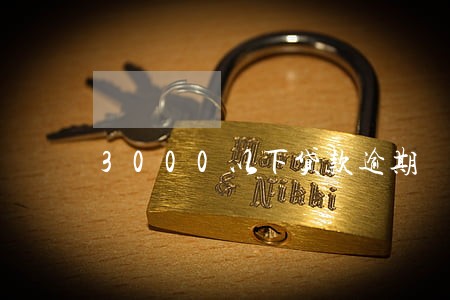 3000以下贷款逾期 3000以下贷款逾期