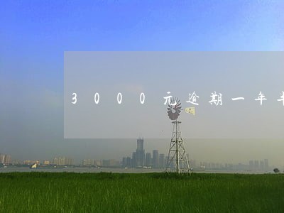 3000元逾期一年半利息多少 3000元逾期一年半利息多少