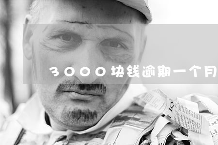 3000块钱逾期一个月 3000块钱逾期一个月