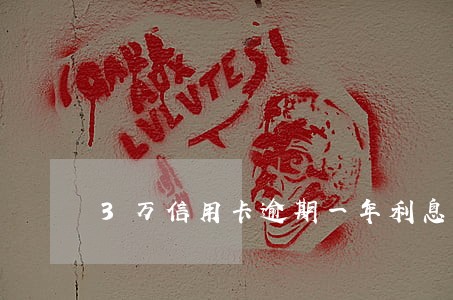 3万信用卡逾期一年利息多少