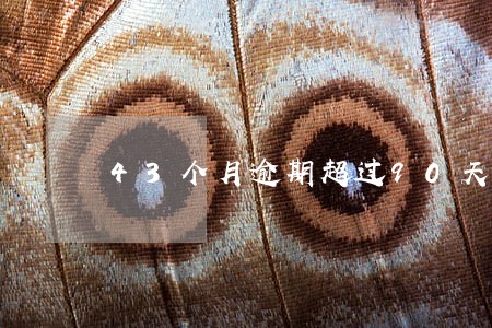43个月逾期超过90天 43个月逾期超过90天