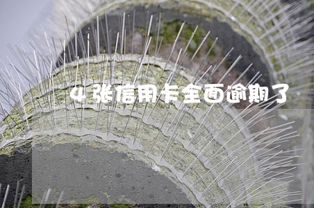 4张信用卡全面逾期了 4张信用卡全面逾期了
