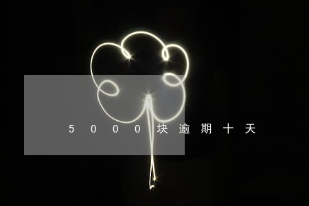 5000块逾期十天 5000块逾期十天