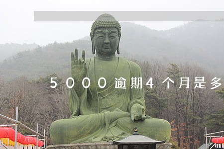 5000逾期4个月是多少 5000逾期4个月是多少