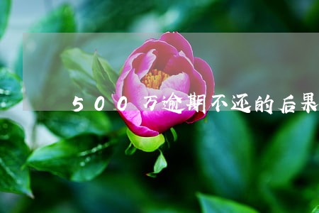 500万逾期不还的后果 500万逾期不还的后果