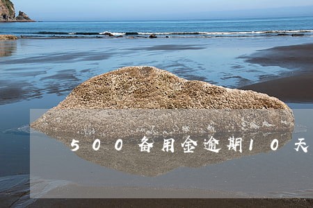 500备用金逾期10天要紧吗 500备用金逾期10天要紧吗