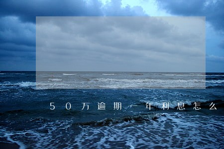 50万逾期一年利息怎么计算 50万逾期一年利息怎么计算