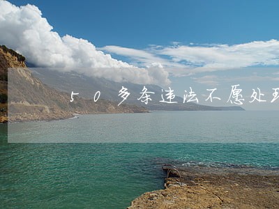 50多条违法不愿处理 50多条违法不愿处理