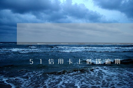 51信用卡上借钱逾期