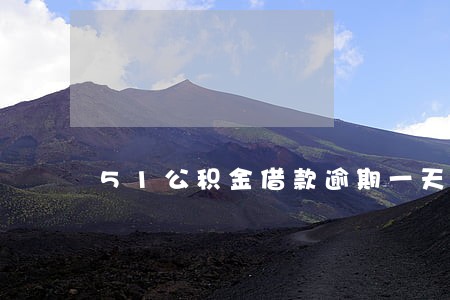 51公积金借款逾期一天怎么办 51公积金借款逾期一天怎么办