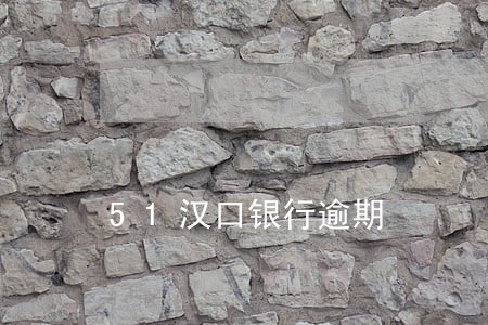 51汉口银行逾期 51汉口银行逾期