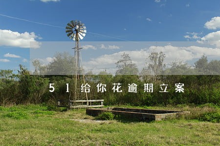 51给你花逾期立案 51给你花逾期立案