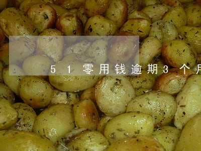51零用钱逾期3个月 51零用钱逾期3个月