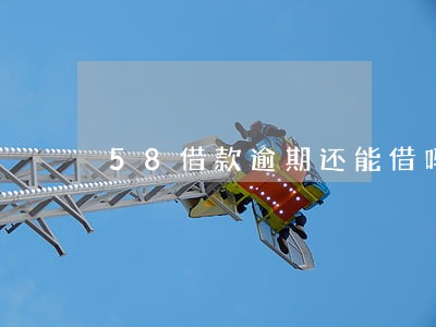 58借款逾期还能借吗 58借款逾期还能借吗