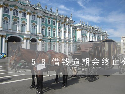 58借钱逾期会终止分期么