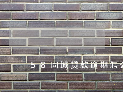 58同城贷款逾期怎么办 58同城贷款逾期怎么办