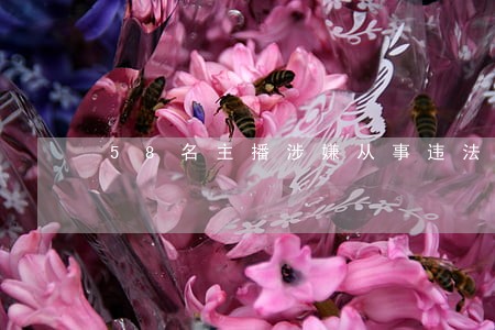58名主播涉嫌从事违法违规活动 58名主播涉嫌从事违法违规活动