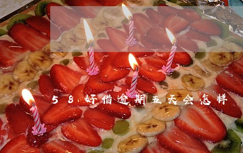 58好借逾期五天会怎样 58好借逾期五天会怎样
