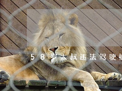 58岁大叔违法驾驶被拦截 58岁大叔违法驾驶被拦截