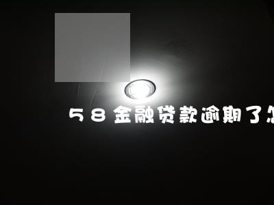 58金融贷款逾期了怎么办 58金融贷款逾期了怎么办