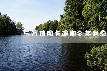 5万信用卡逾期2年利息多少 5万信用卡逾期2年利息多少