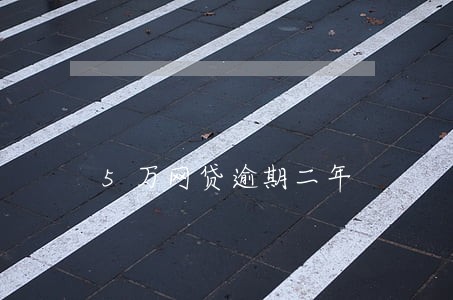 5万网贷逾期二年 5万网贷逾期二年