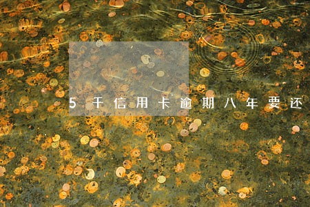 5千信用卡逾期八年要还多少 5千信用卡逾期八年要还多少