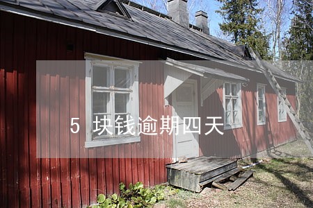 5块钱逾期四天