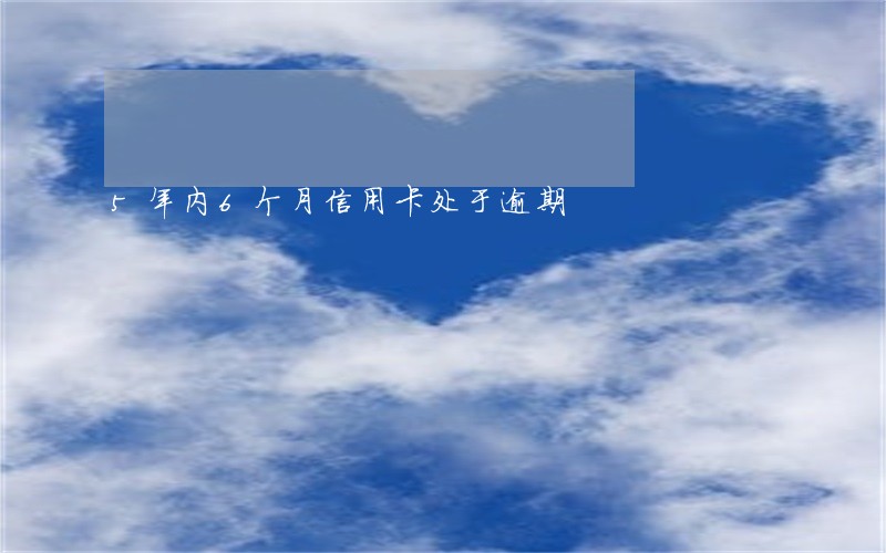 5年内6个月信用卡处于逾期 5年内6个月信用卡处于逾期