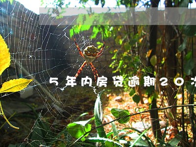 5年内房贷逾期20次网贷能办吗 5年内房贷逾期20次网贷能办吗