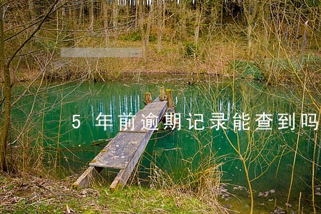 5年前逾期记录能查到吗 5年前逾期记录能查到吗