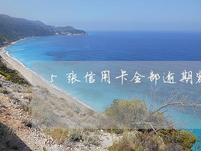 5张信用卡全部逾期额度15万 5张信用卡全部逾期额度15万