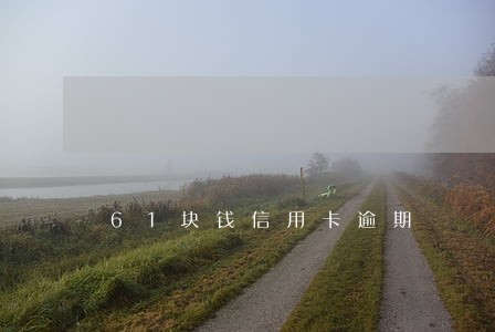 61块钱信用卡逾期 61块钱信用卡逾期