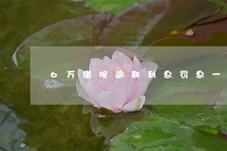6万借呗逾期利息罚息一共是多少 6万借呗逾期利息罚息一共是多少