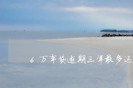 6万车贷逾期三年最多还多少钱 6万车贷逾期三年最多还多少钱