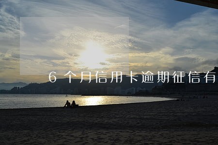 6个月信用卡逾期征信有多不良 6个月信用卡逾期征信有多不良