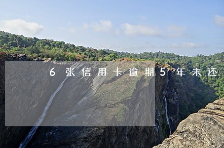 6张信用卡逾期5年未还