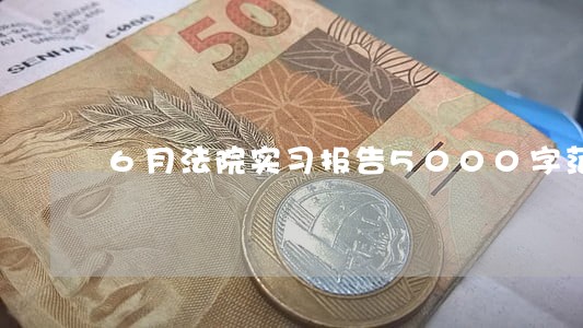 6月法院实习报告5000字范文 6月法院实习报告5000字范文