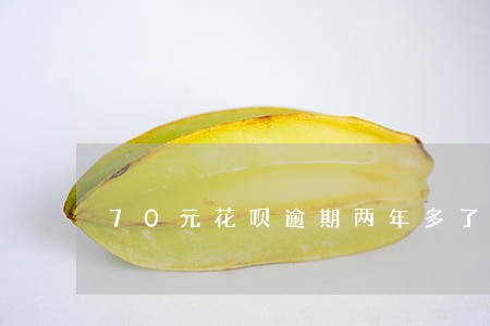 70元花呗逾期两年多了 70元花呗逾期两年多了