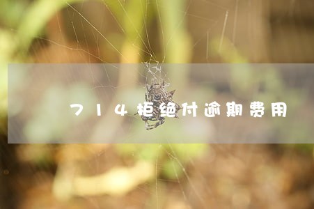 714拒绝付逾期费用 714拒绝付逾期费用