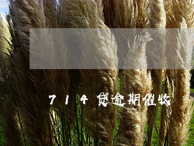 714贷逾期催收 714贷逾期催收