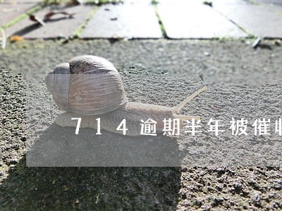 714逾期半年被催收 714逾期半年被催收